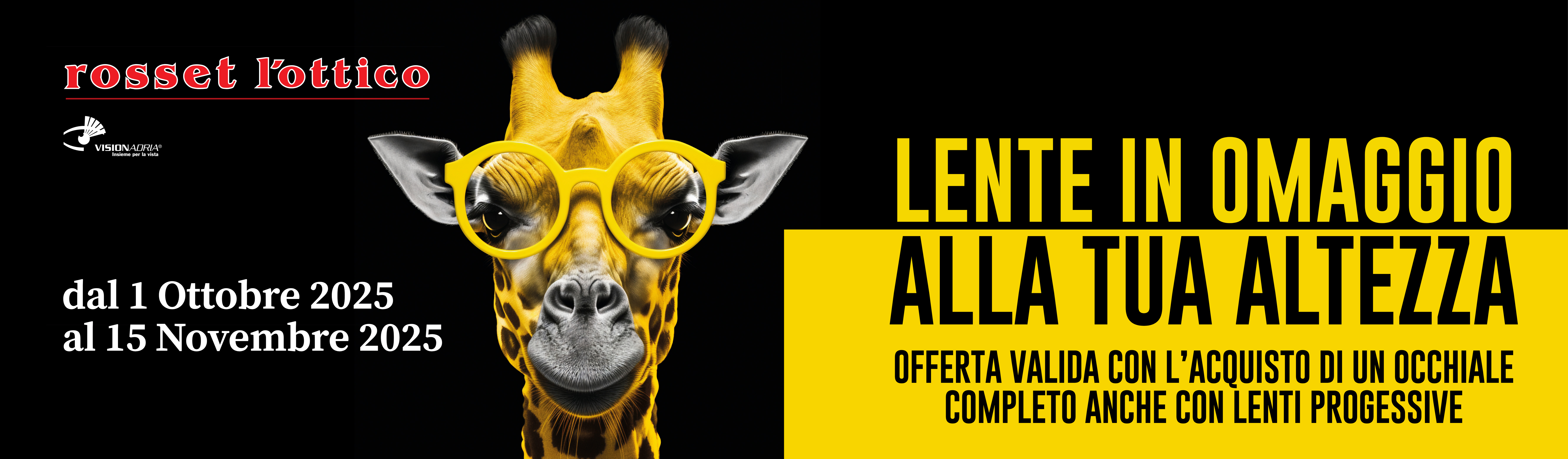 PROMO LENTE OMAGGIO ROSSET L’OTTICO 2025
